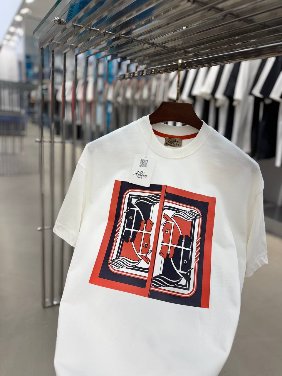 Hermes White T-shirt
