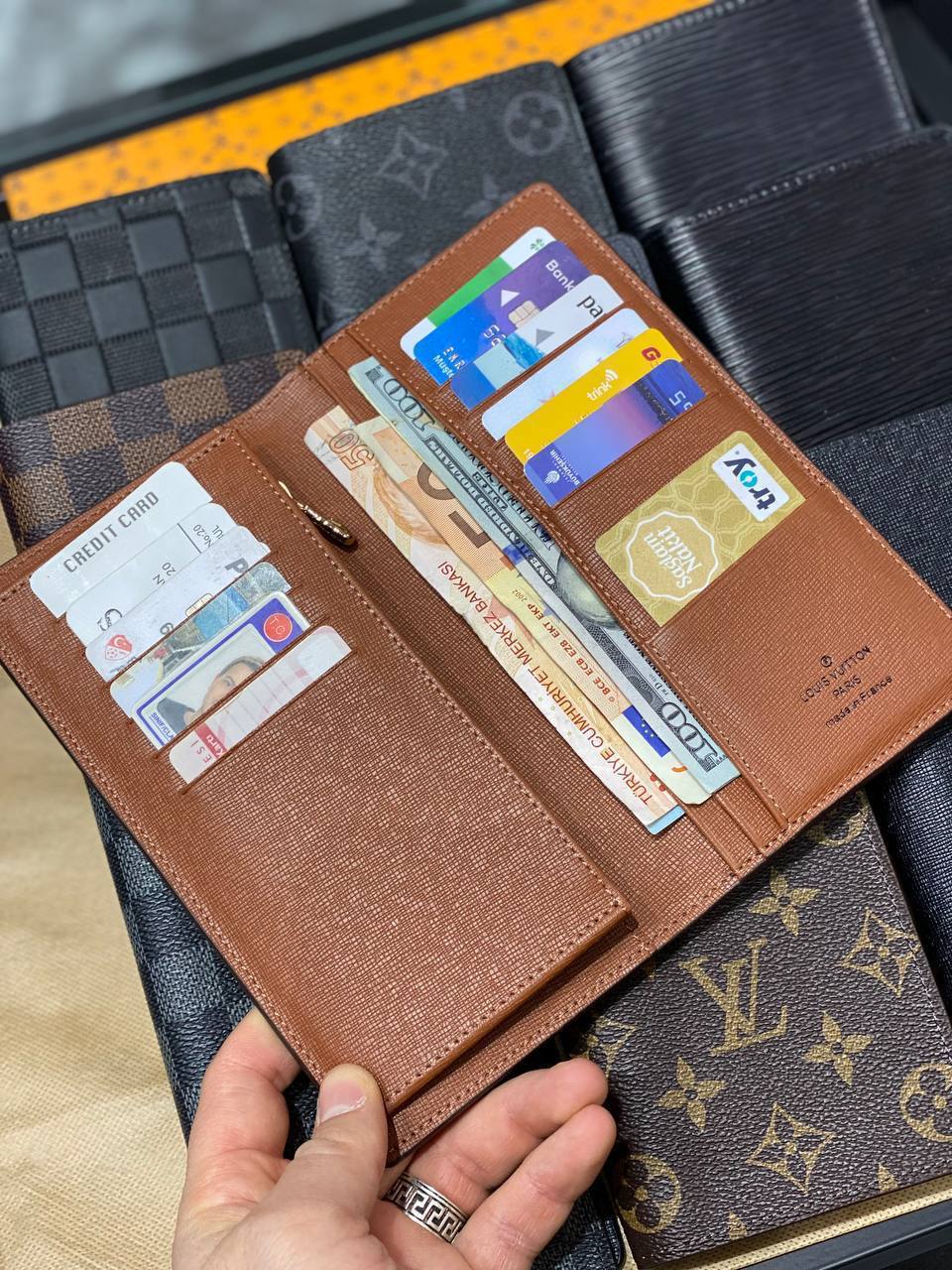 Lv Brazza Wallet Brown Monogram