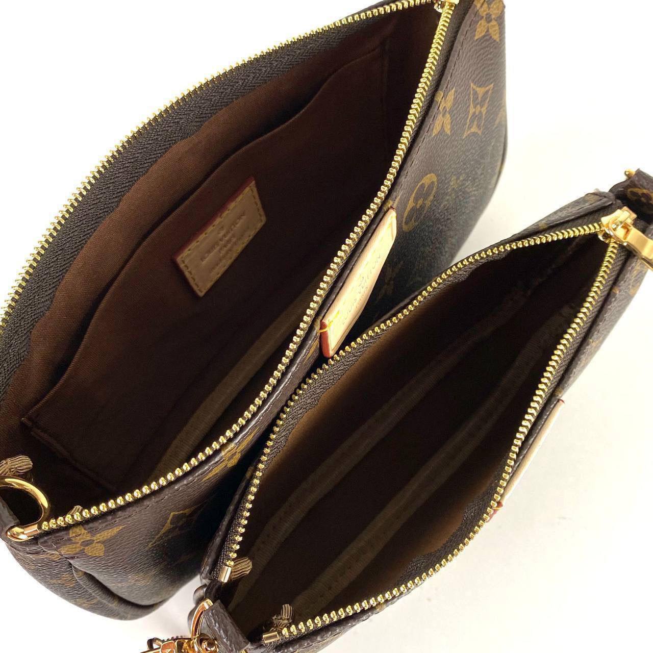 Lv Multi Pochette Green Strap