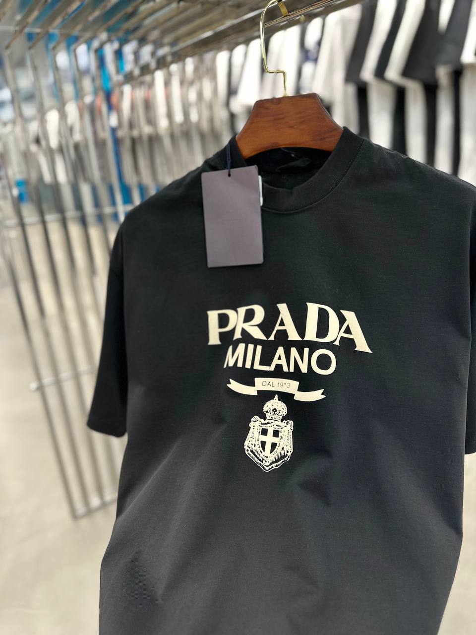 Prada Black/Beige T-shirt