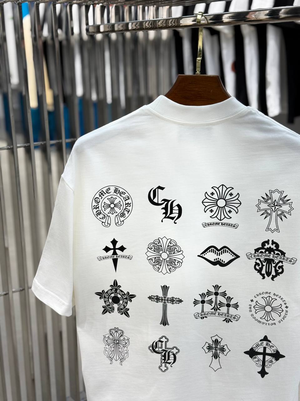 Chrome Hearts Logo White/Black T-shirt