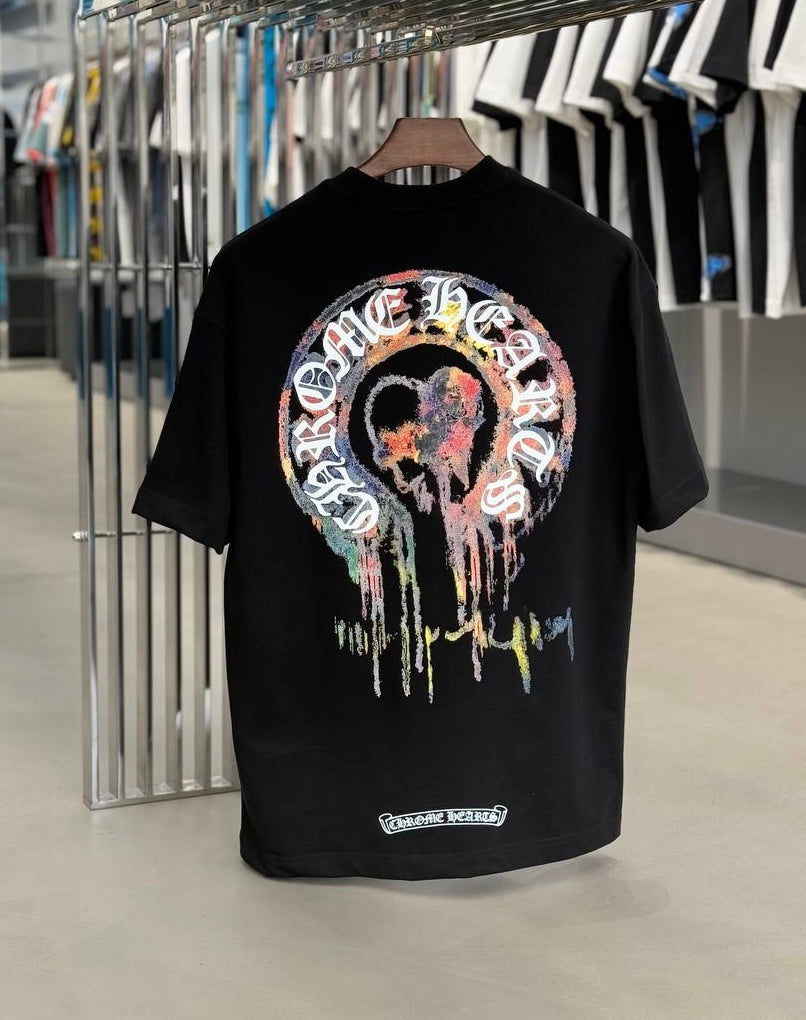 Chrome Hearts Black Tshirt Sku-1