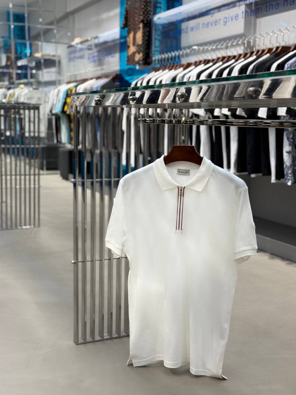 Moncler Polo White