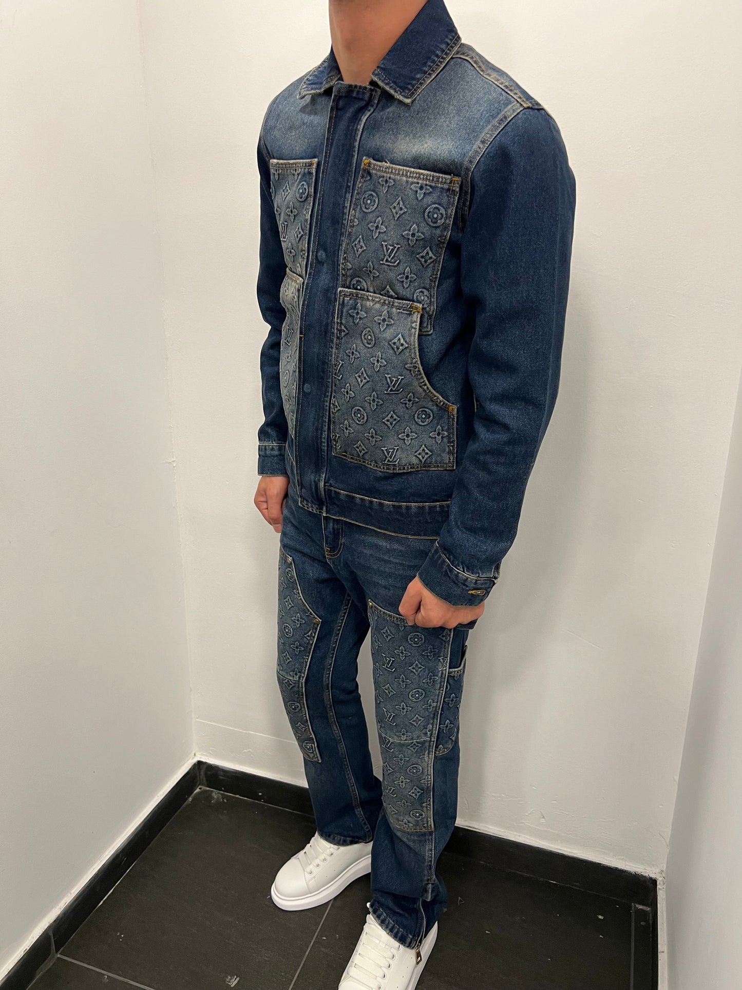 Lv Denim Carpenter Set