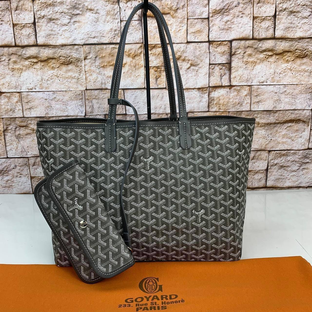 Goyard Grey Shopping Bag