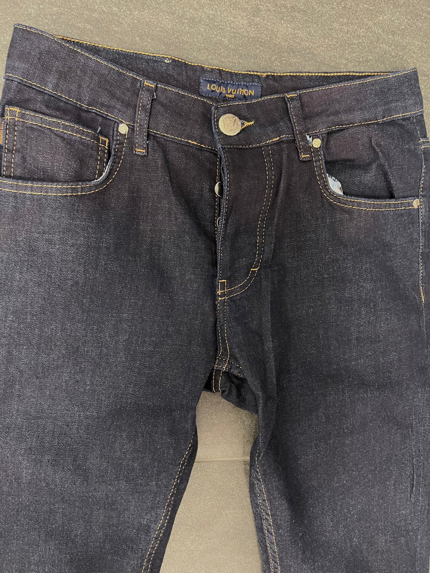 Lv Dark Blue Jeans