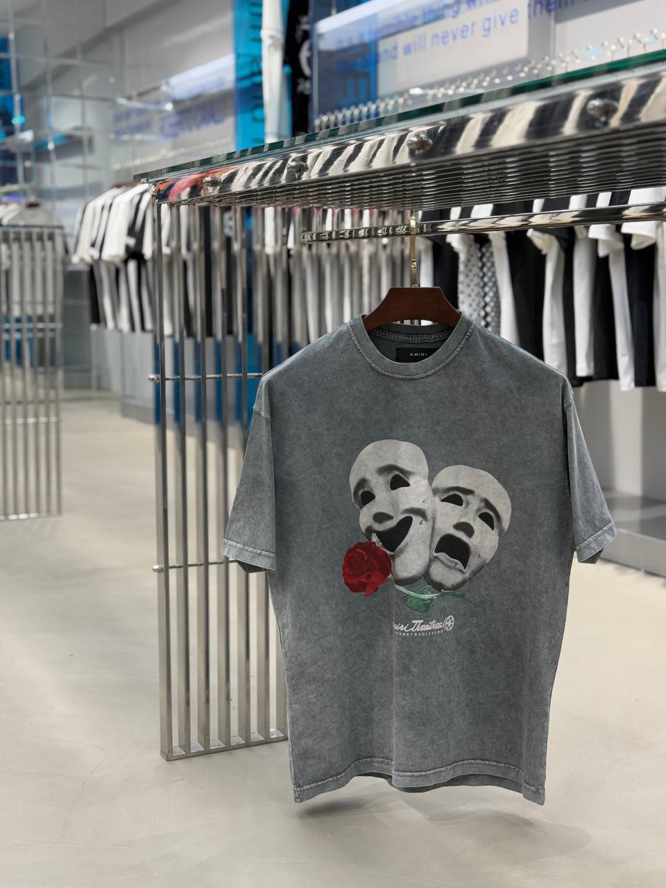 Amiri Masks Grey T-shirt