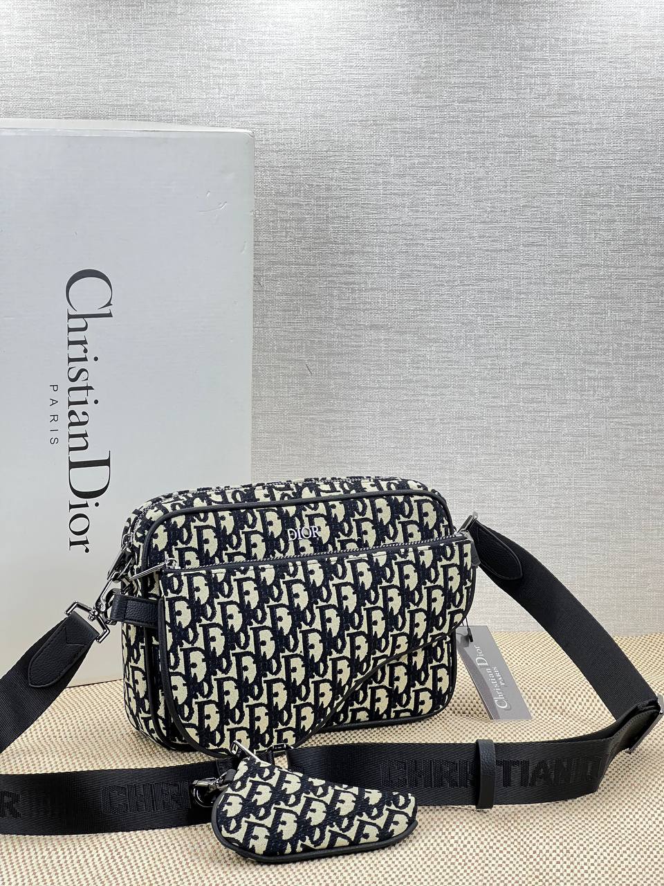 Dior Trio Monogram Messenger Bag