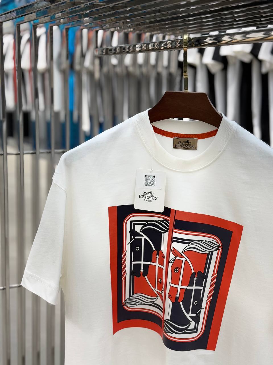 Hermes White T-shirt