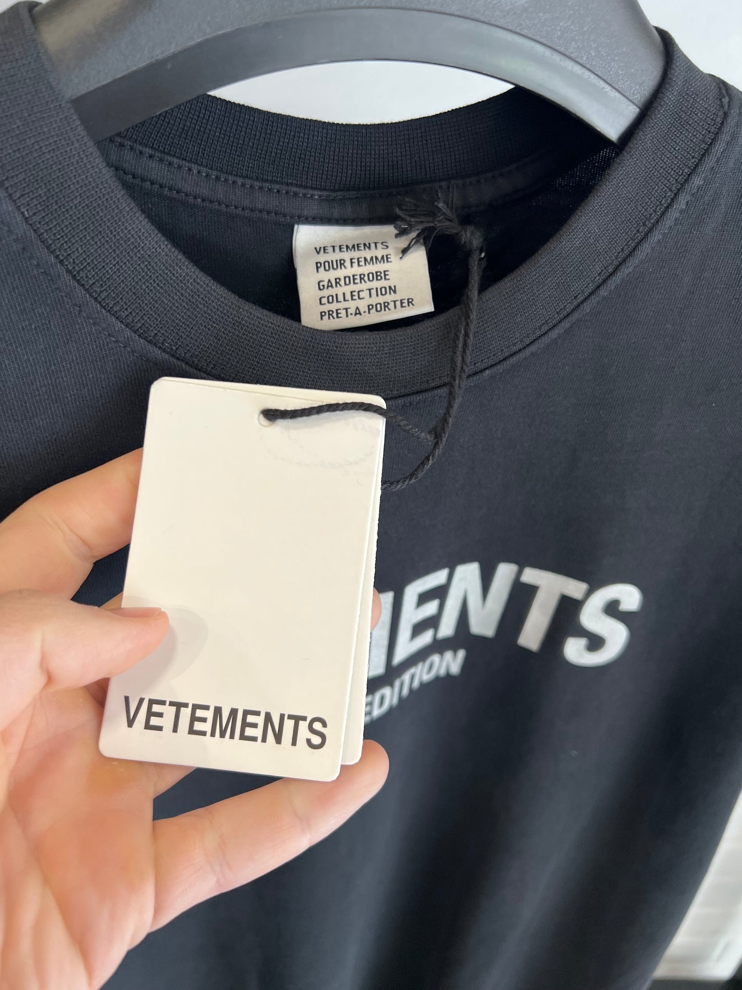 Vetements Limited Edition Black T-shirt