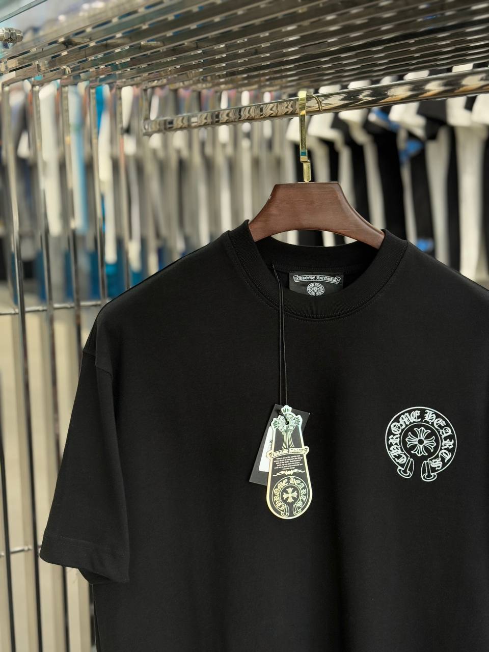 Chrome Hearts Black Tshirt Sku-1