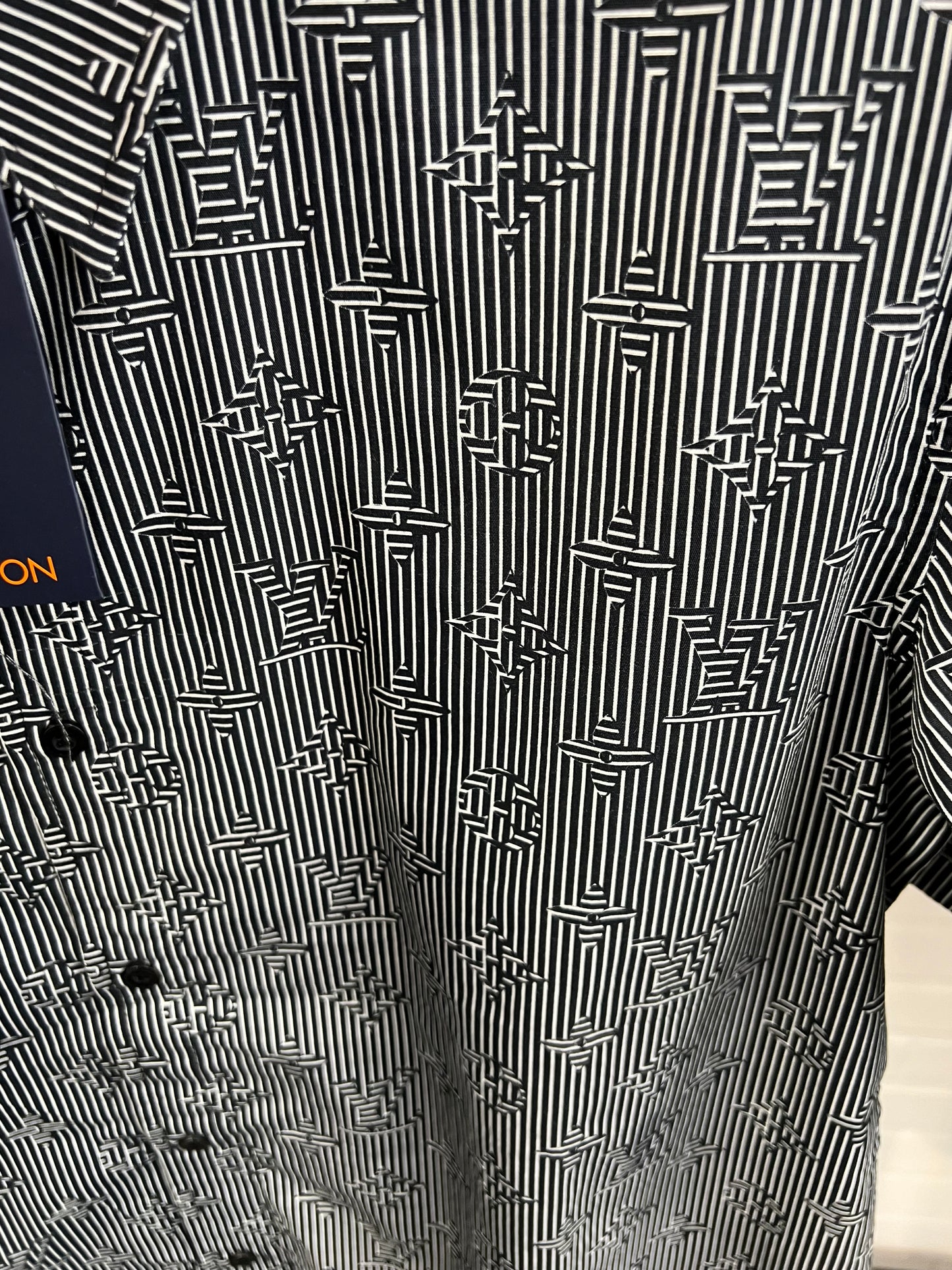 Lv Shirt Black Monogram