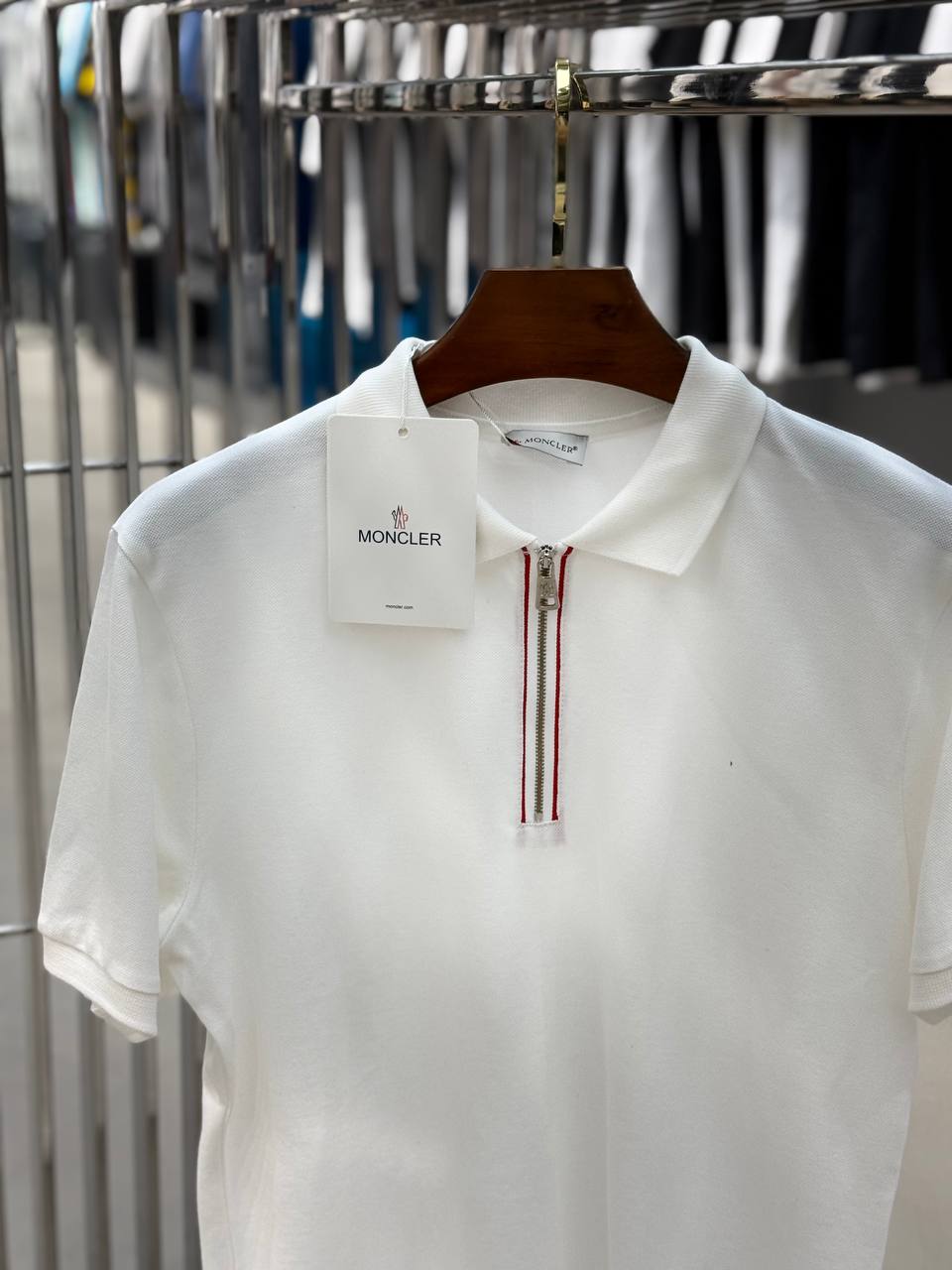 Moncler Polo White