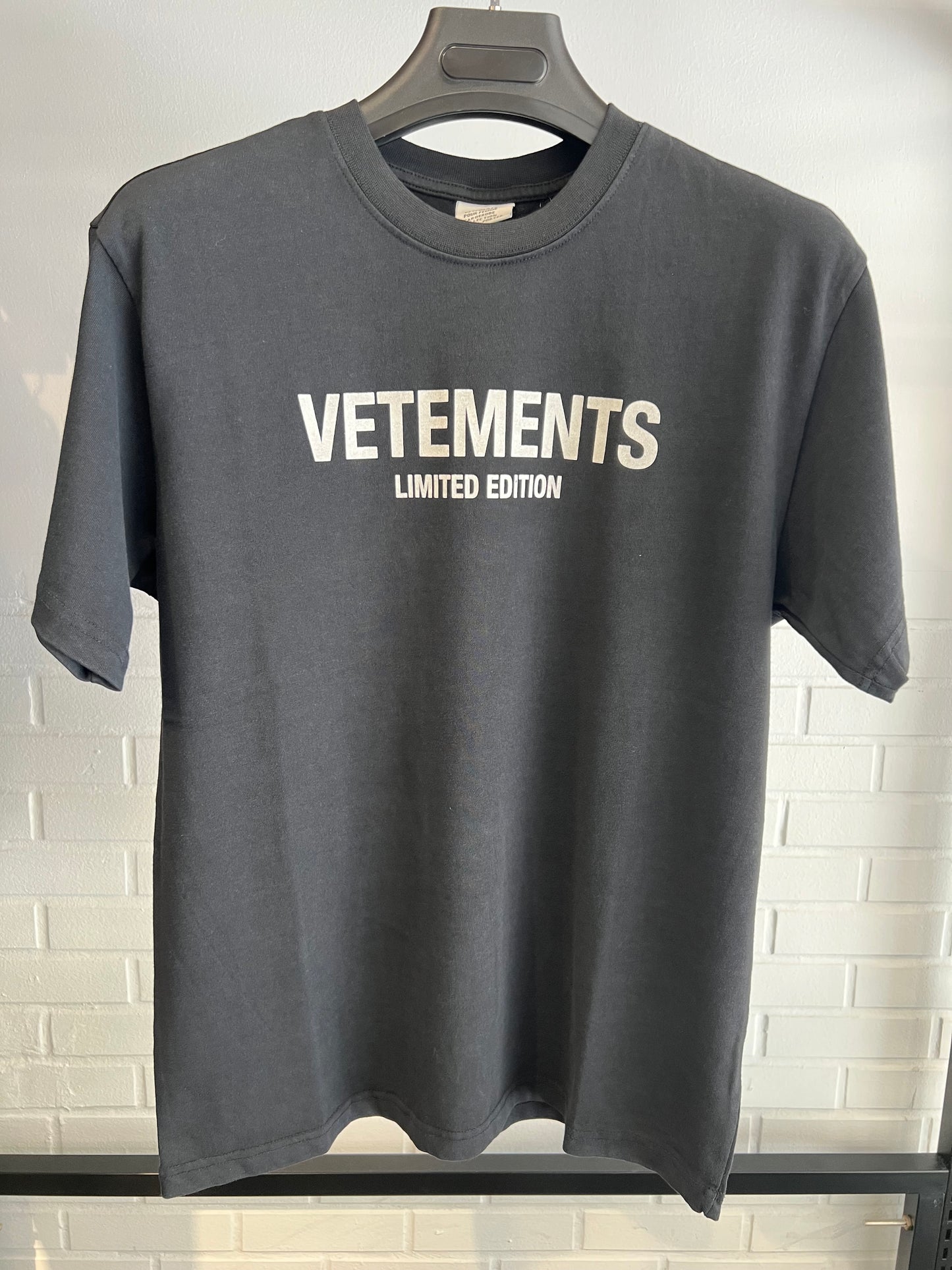 Vetements Limited Edition Black T-shirt
