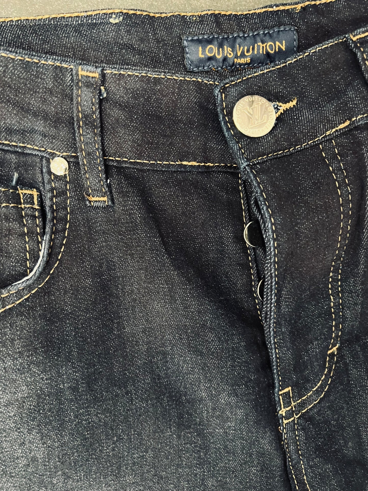 Lv Dark Blue Jeans