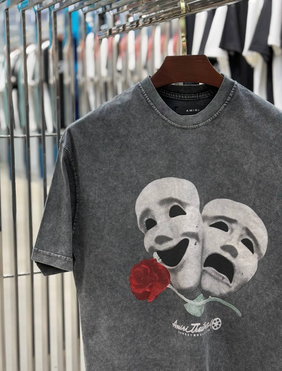 Amiri Masks Grey T-shirt
