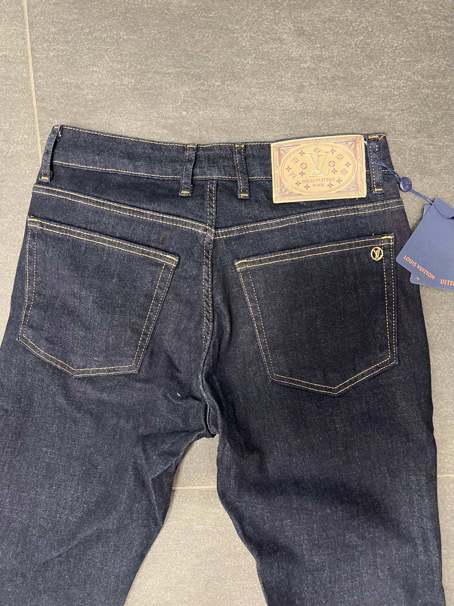 Lv Dark Blue Jeans