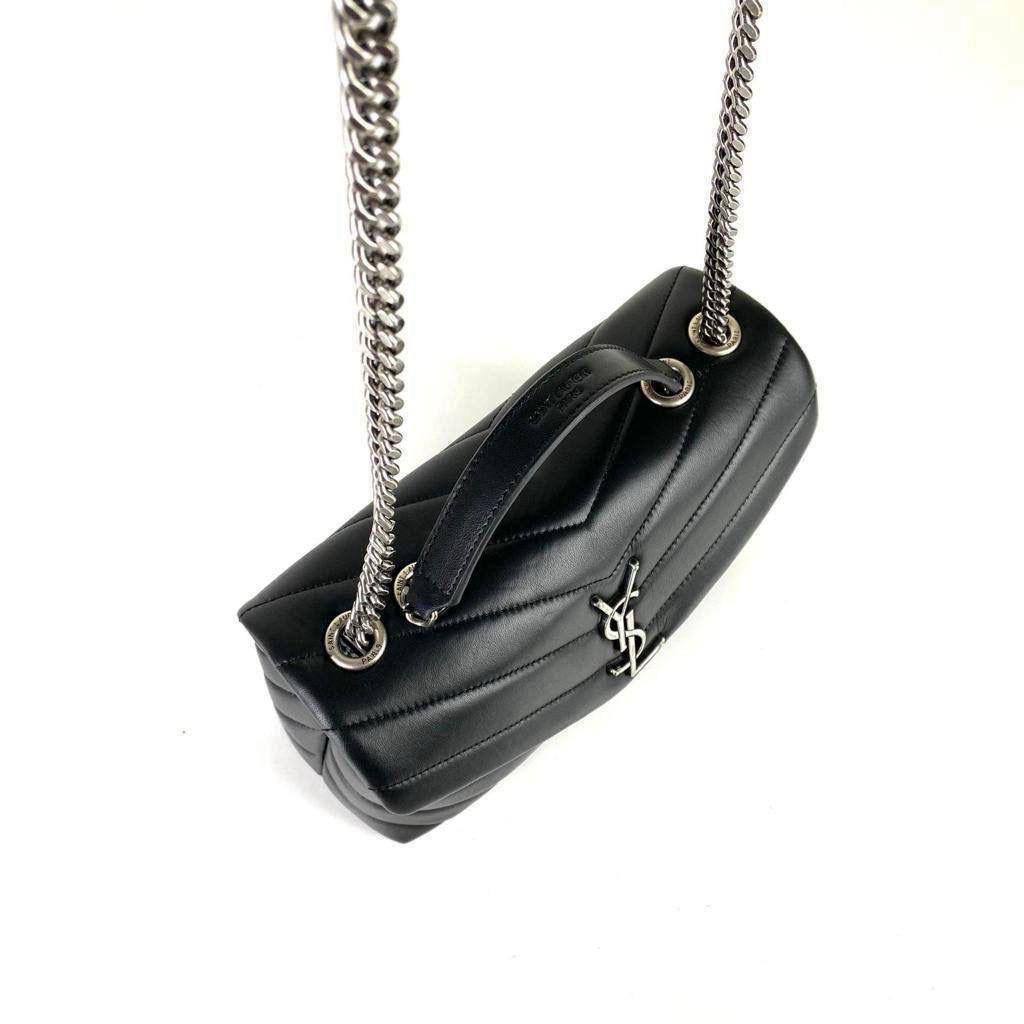 Ysl Loulou Medium Black/Silver