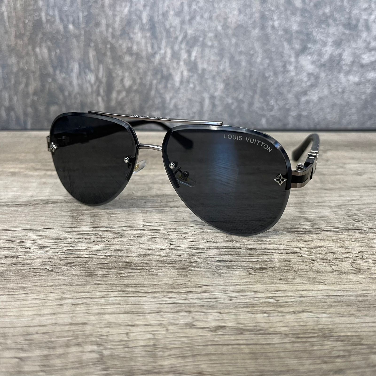 Lv Monogram Black/Silver Sunglasses