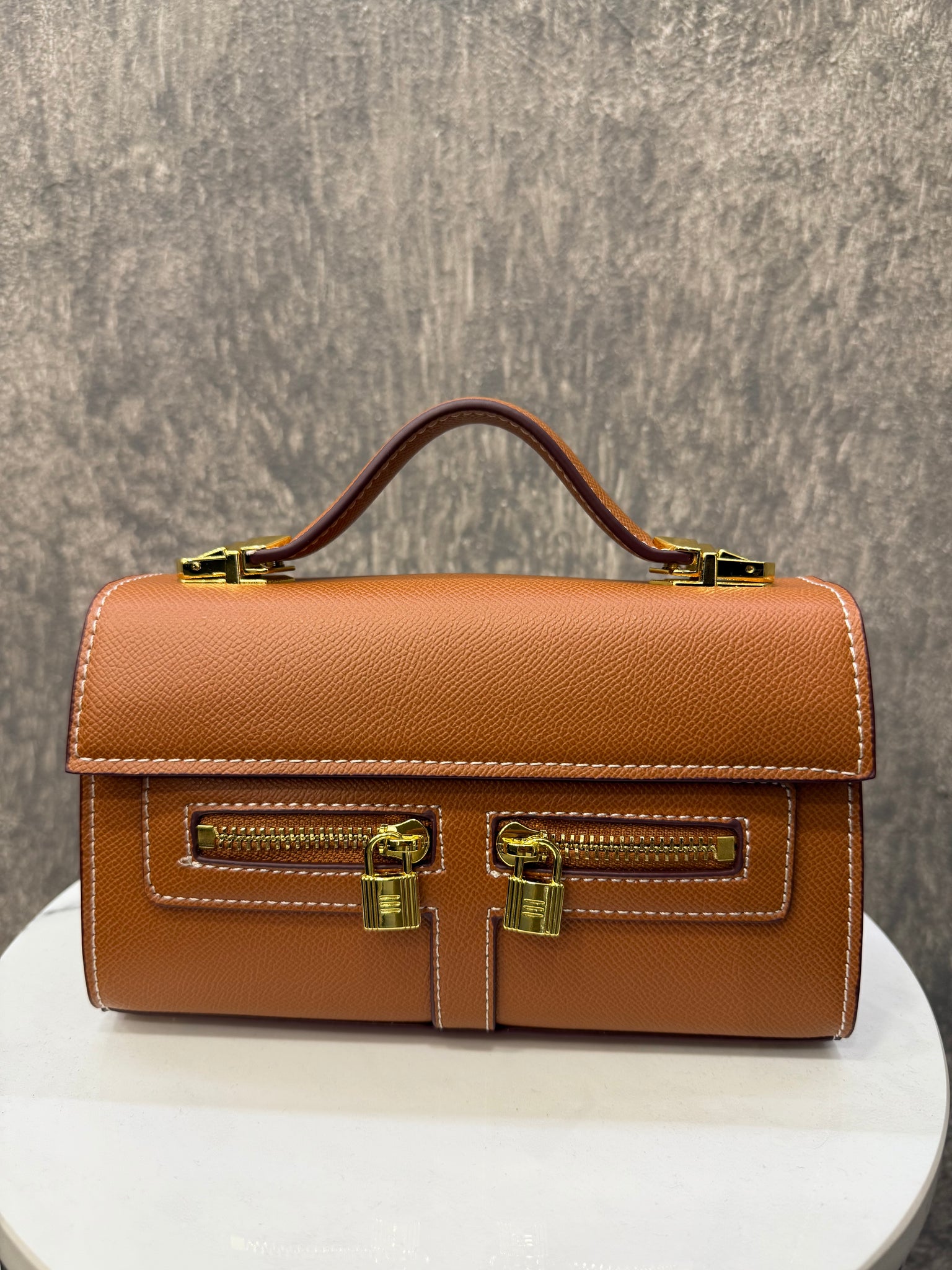 Hermes Mini Cross Body Bag Taba