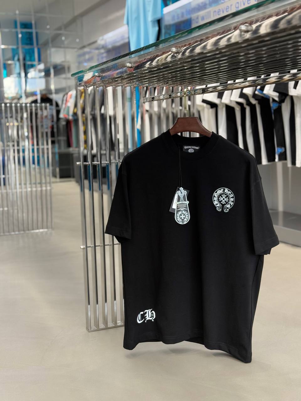 Chrome Hearts Black Tshirt Sku-1