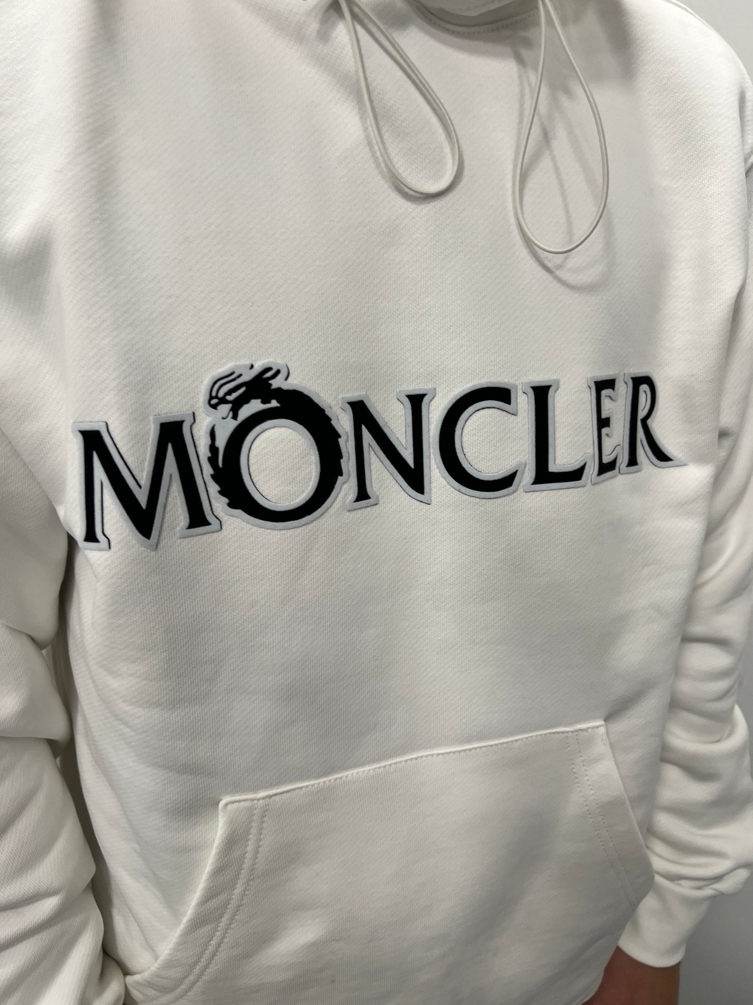 Moncler White Hoodie
