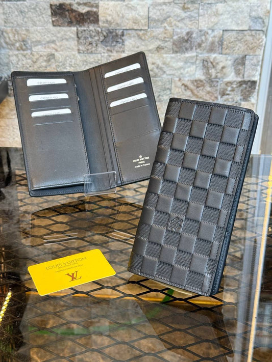 Lv Brazza Wallet Black Damier