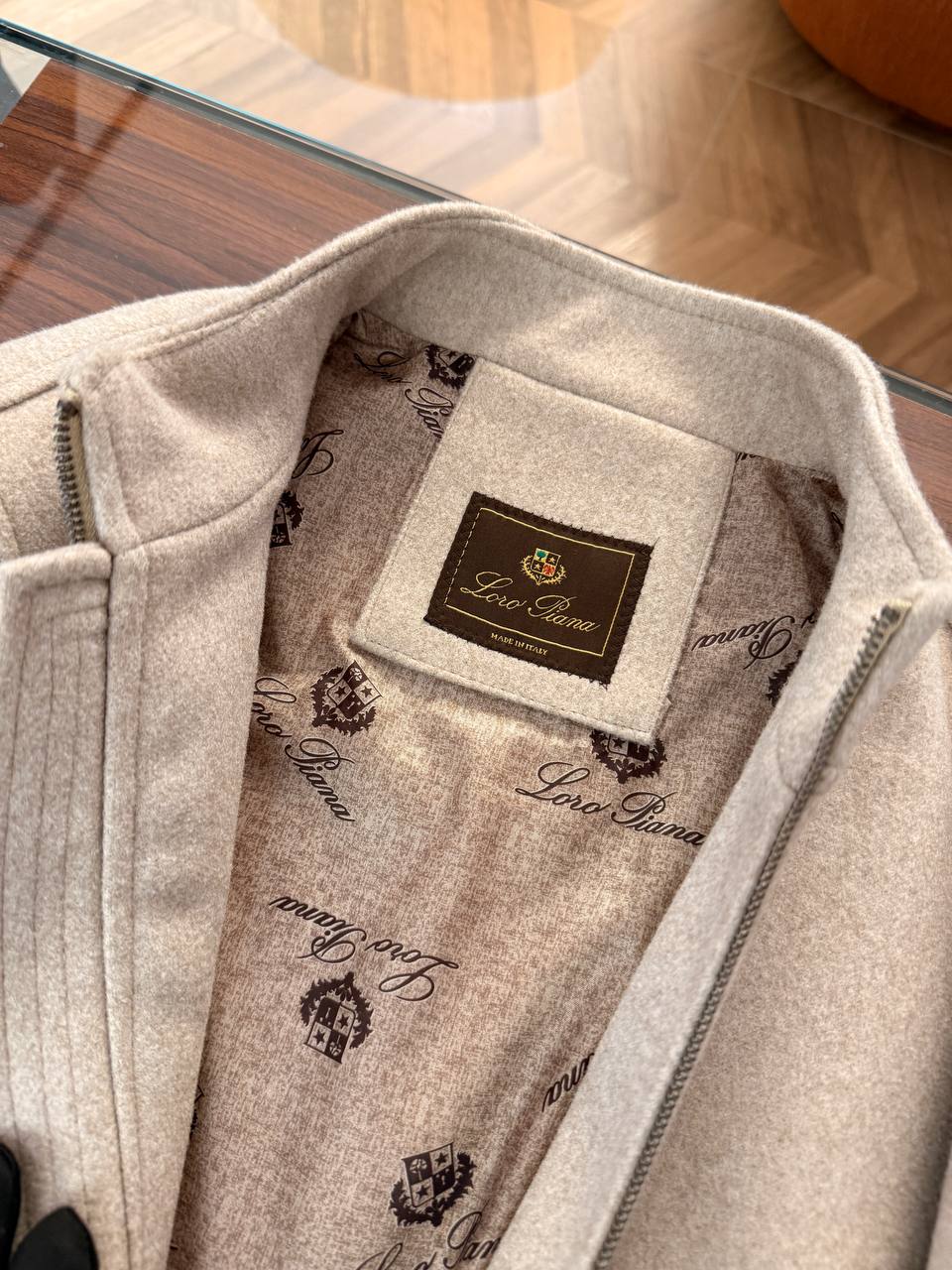 Loro Piana Beige Cashmere Jacket