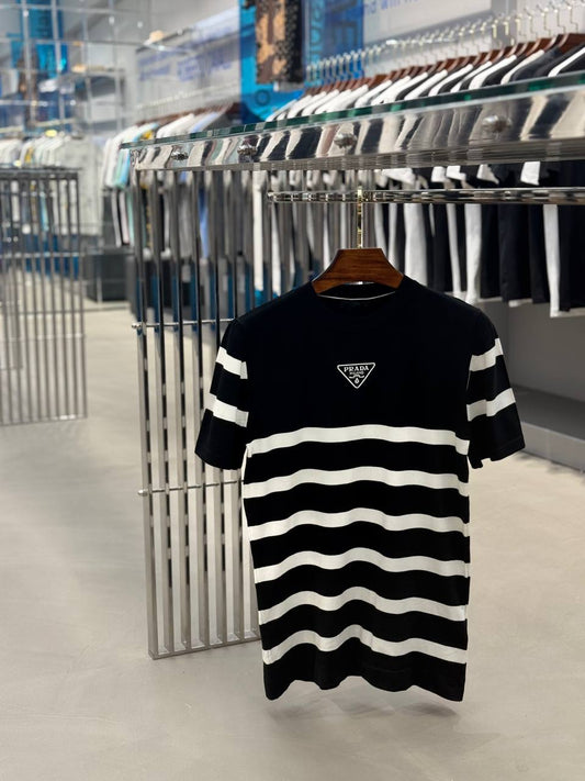 Prada Woven Black/White T-shirt