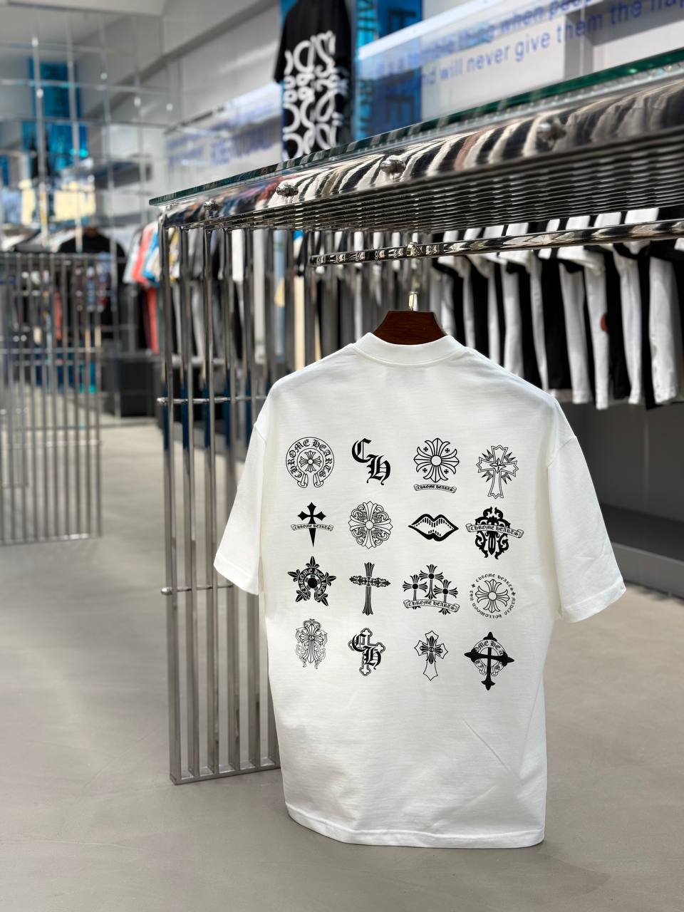 Chrome Hearts Logo White/Black T-shirt