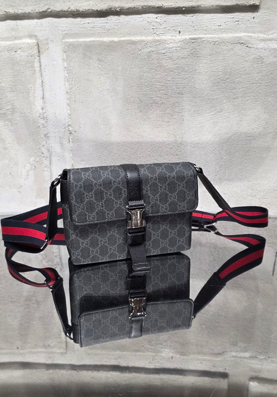 GG Black Crossbody Messenger Bag