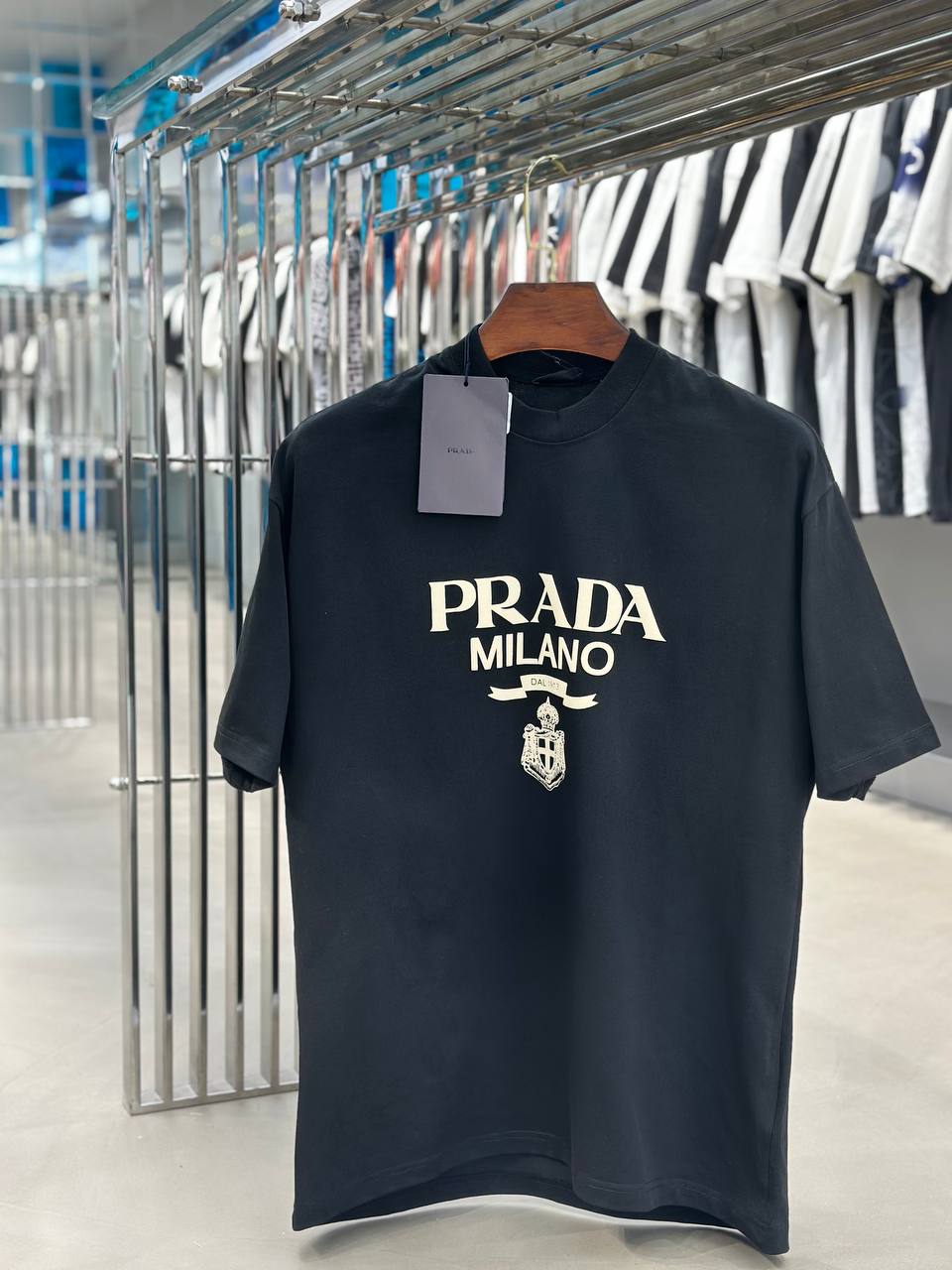 Prada Black/Beige T-shirt