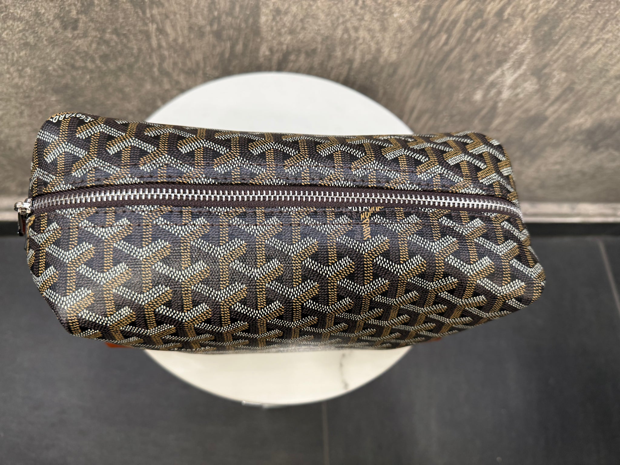 Goyard Toiletry  Bag Dark Brown