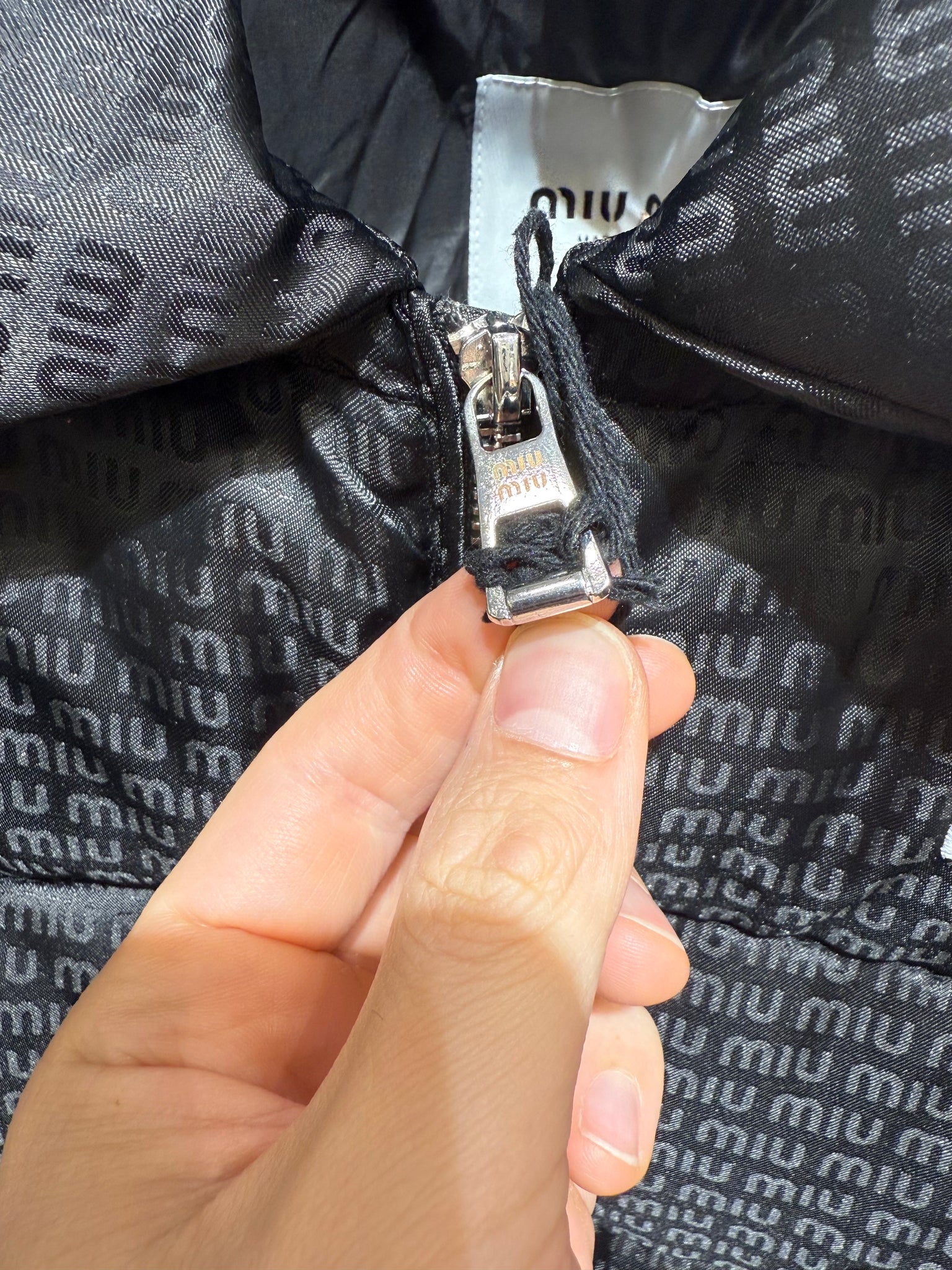 Miu Miu Black Short Puffer