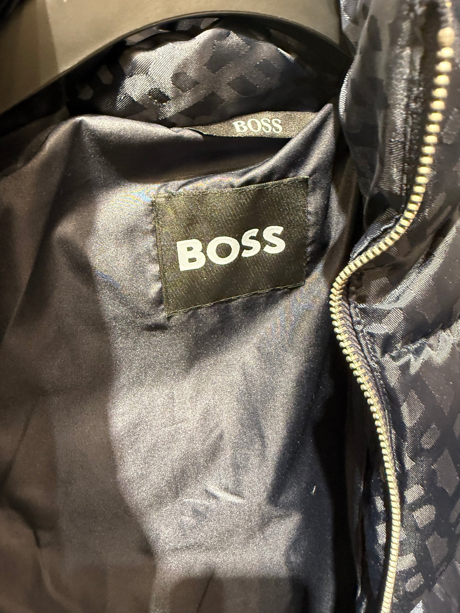 Hugo Boss Blue Logo Puffer