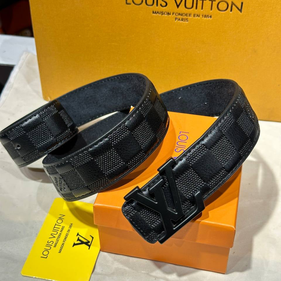 Lv Belt Black Damier