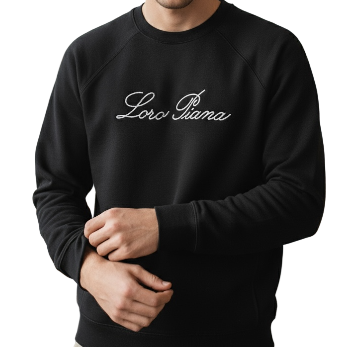 Loro Piana Black/White Crewneck
