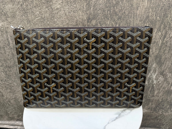 Goyard Toiletry Pouch Dark Brown