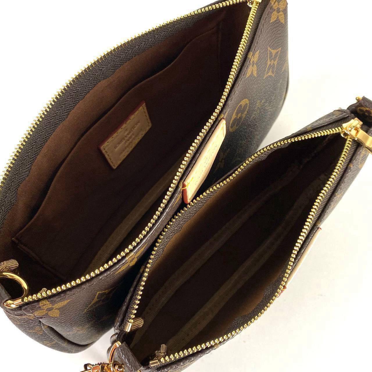 Lv Multi Pochette Black Strap