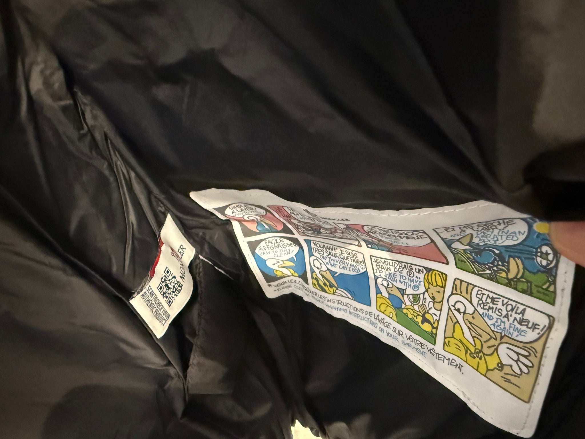 Moncler Black/White Short Puffer