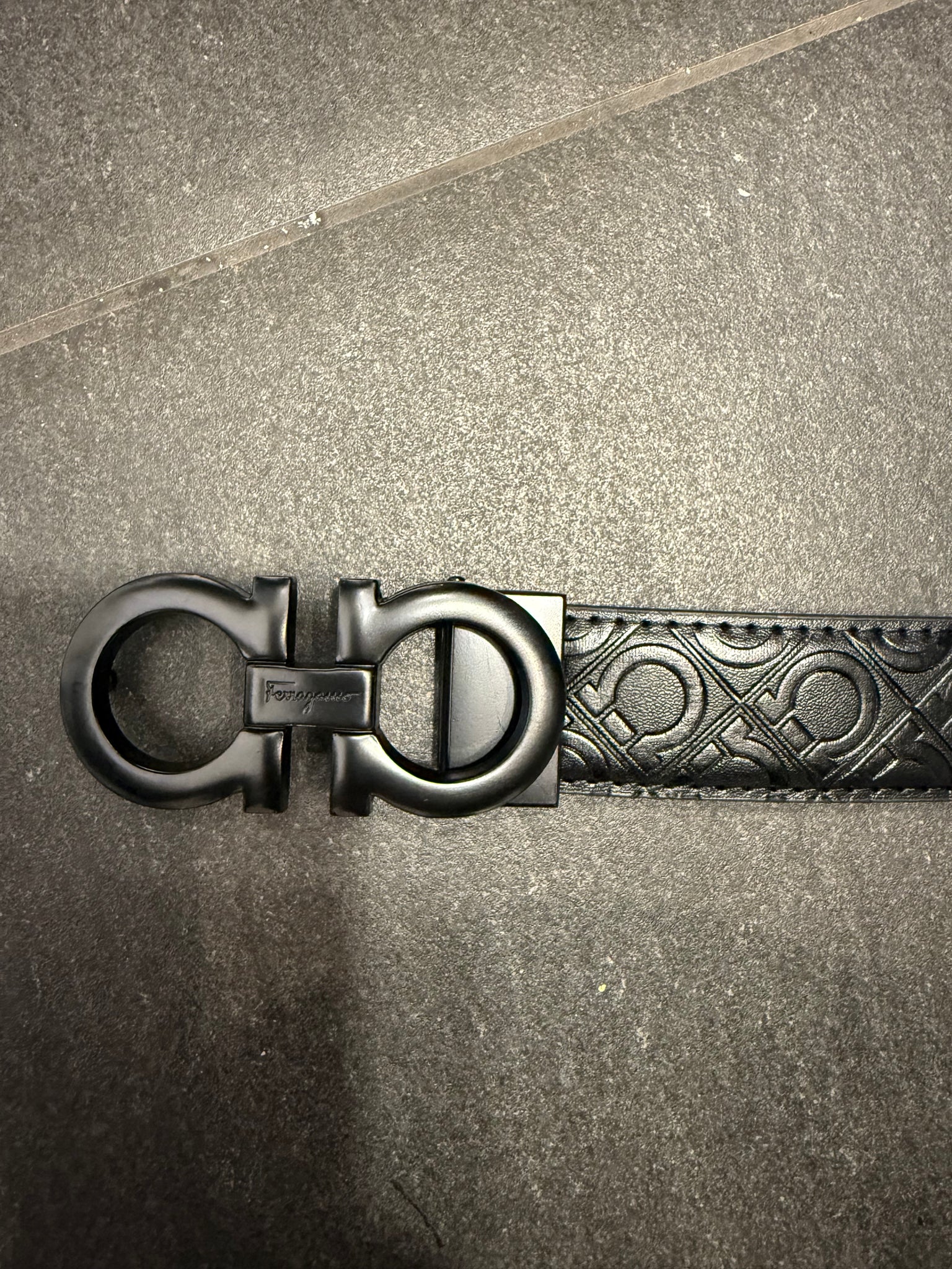 Ferragamo Belt Total Black