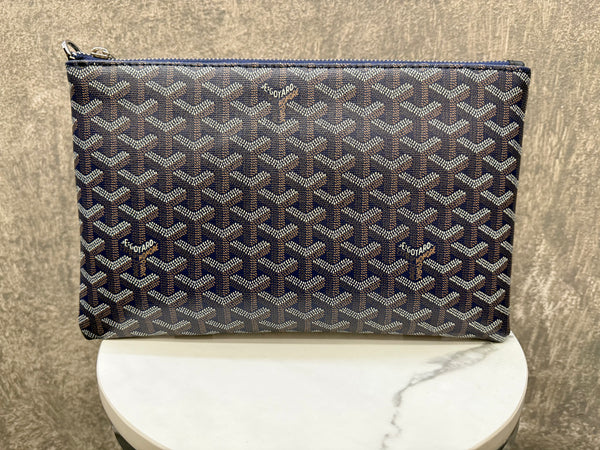 Goyard Toiletry Pouch Dark Blue