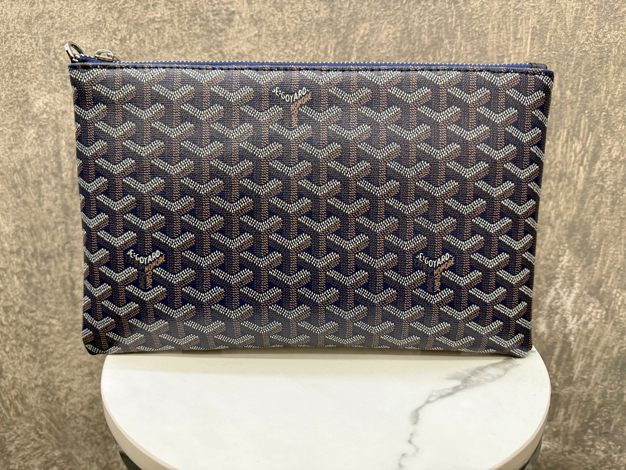Goyard Toiletry Pouch Dark Blue