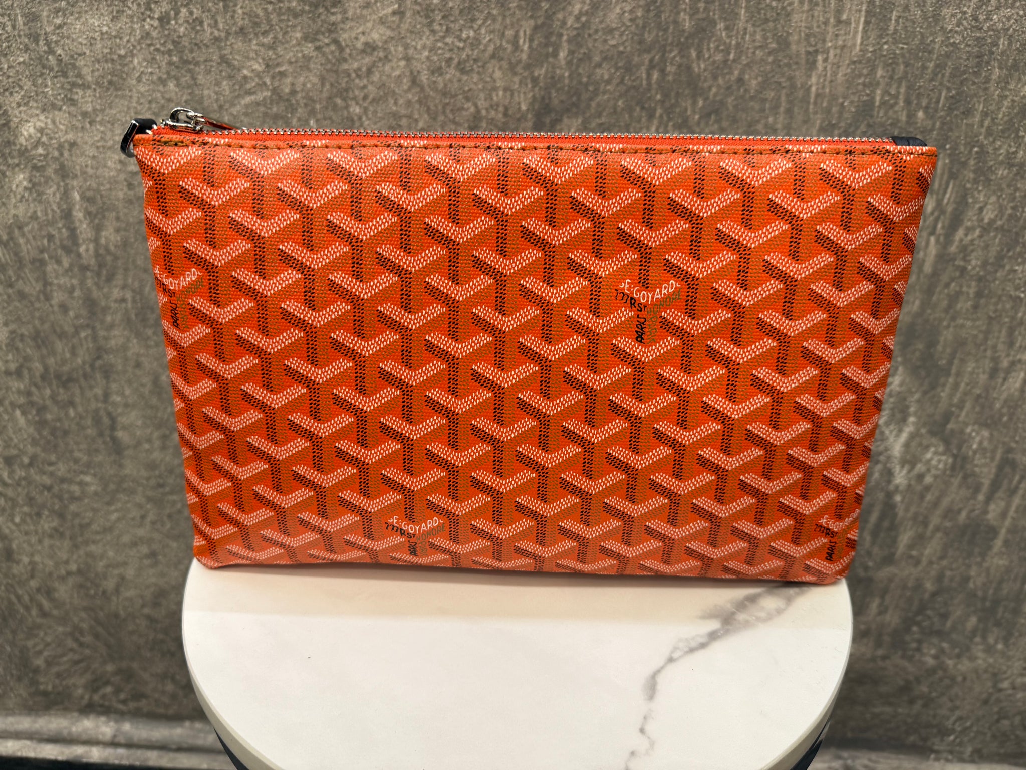 Goyard Toiletry Pouch Orange