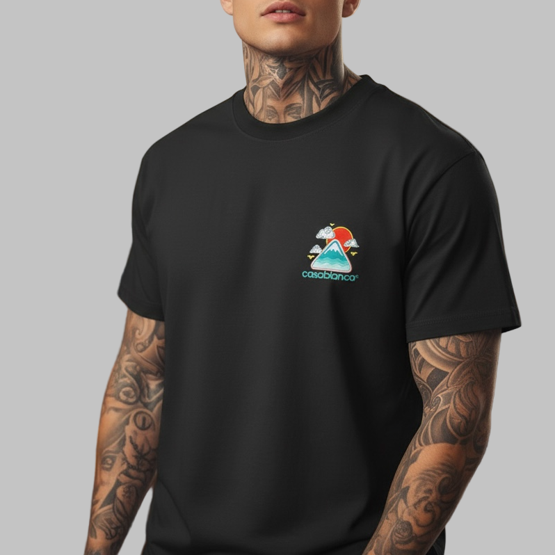 Casablanca Black  T-shirt SKU-1