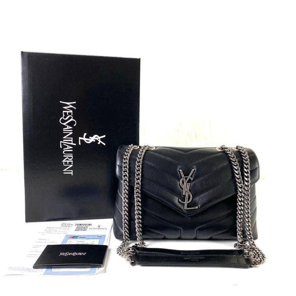 Ysl Loulou Medium Black/Silver