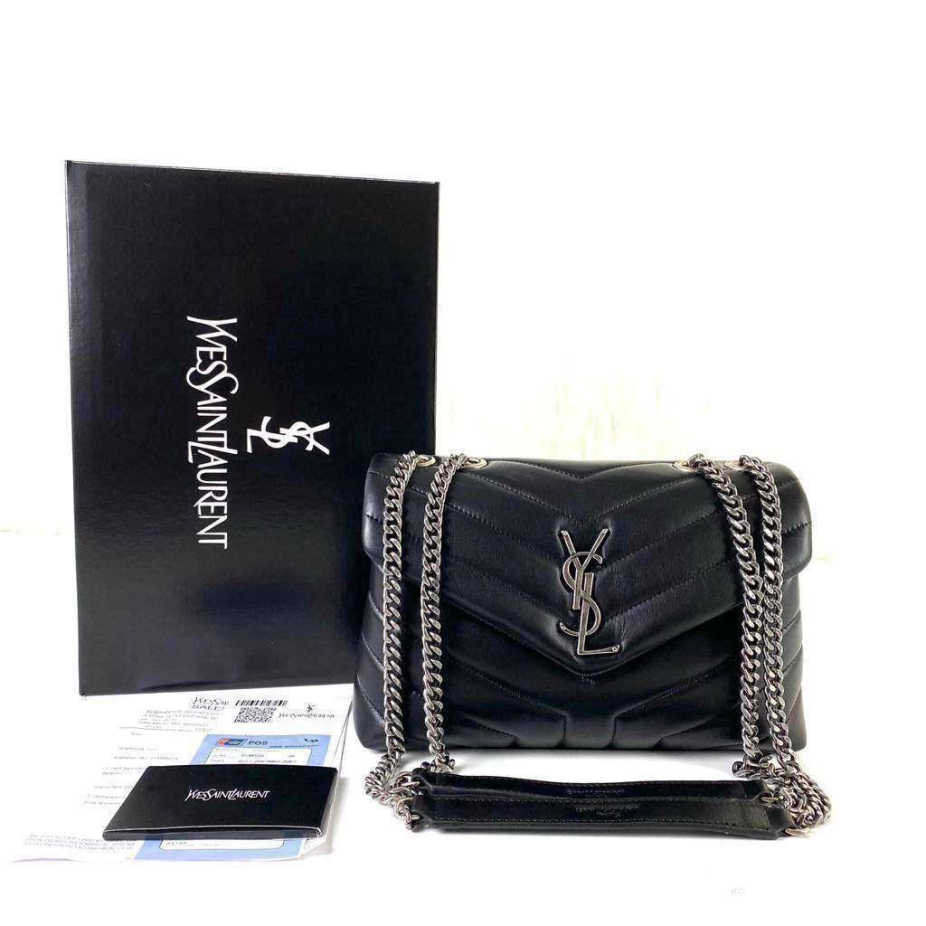 Ysl Loulou Medium Black/Silver