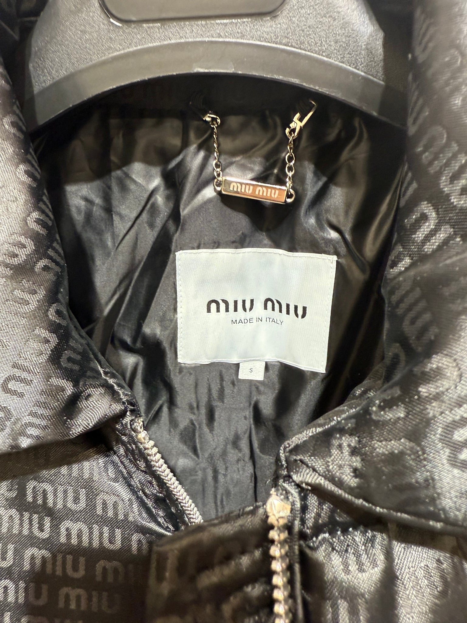 Miu Miu Black Short Puffer
