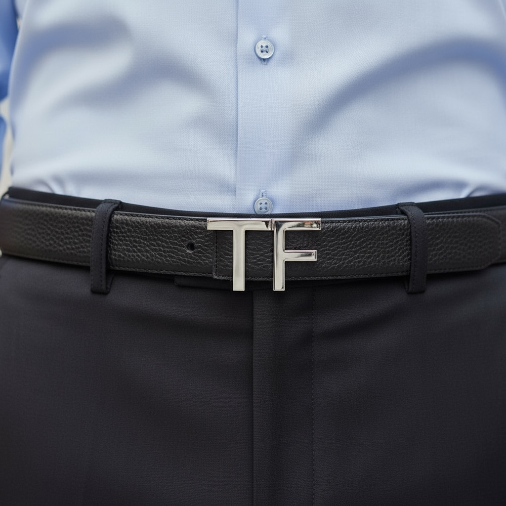 Tom Ford Black/Silver Belt