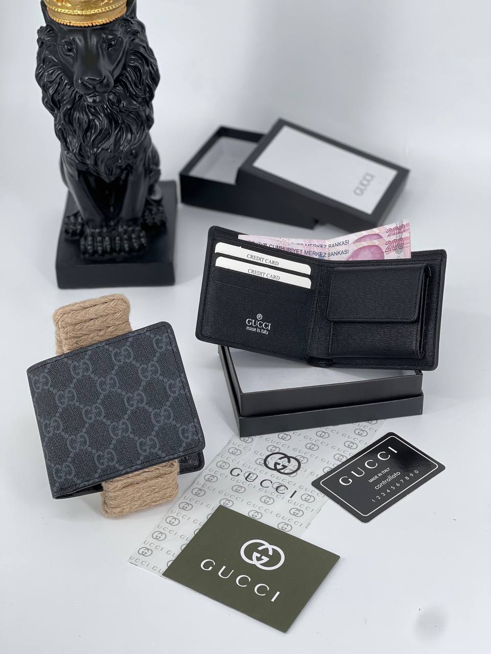 Gucci Wallet Graphite Monogram